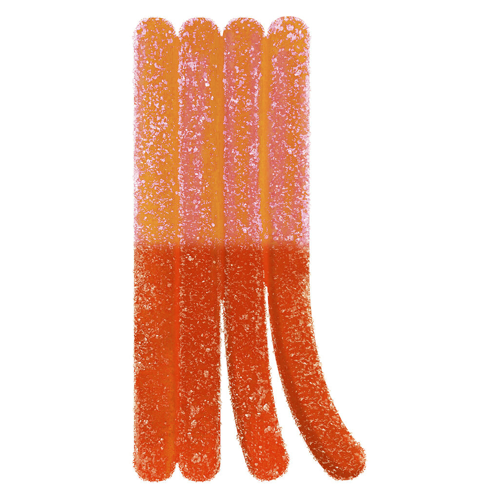 Olli Stikistix Fizzy Peach Lemonade CBG/CBN Soft Chew