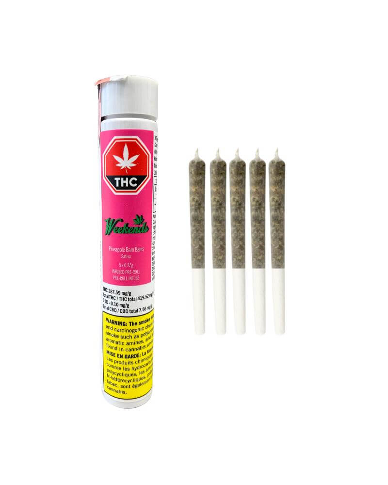 Weekends Pineapple Bam Bams Infused Pre-Roll