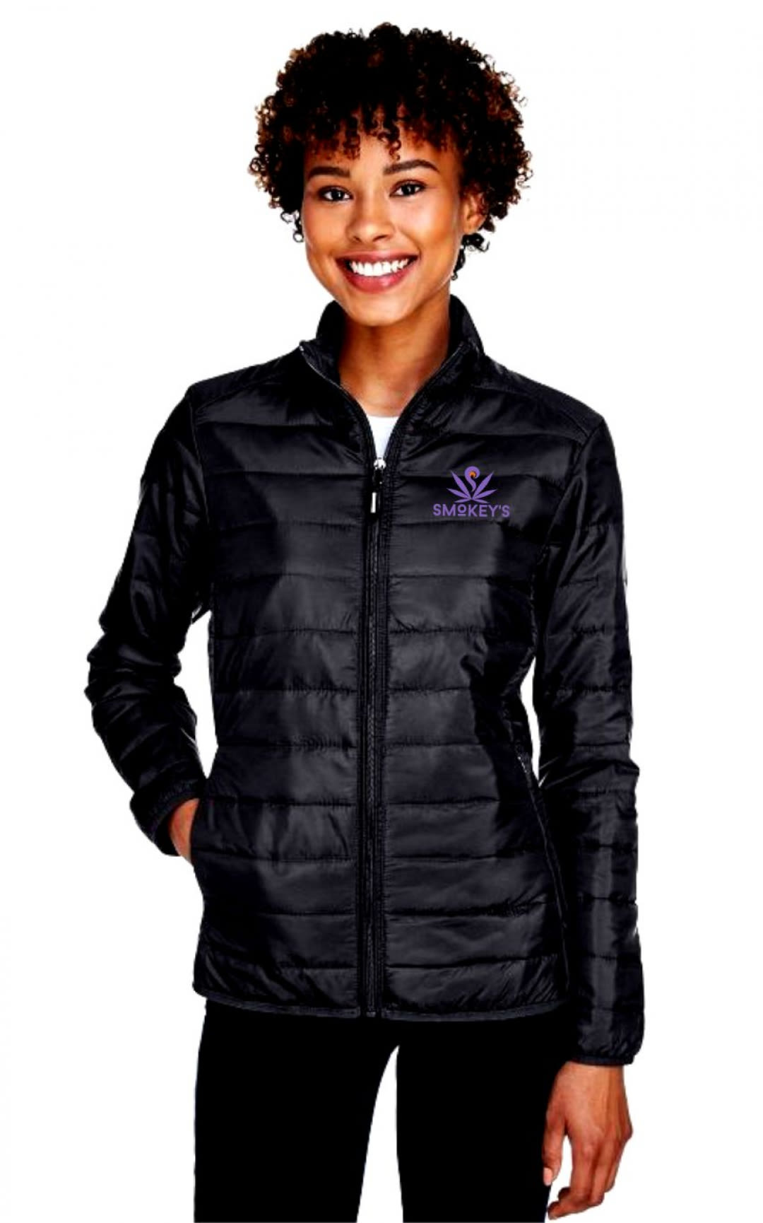 Smokey's Ladies Black Puffer Jacket