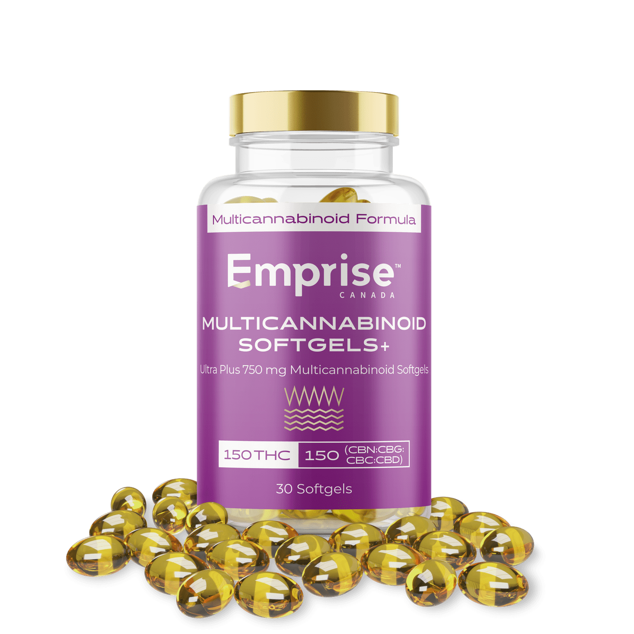 Emprise Multicannabinoid THC:CBN:CBG:CBC:CBD Softgels