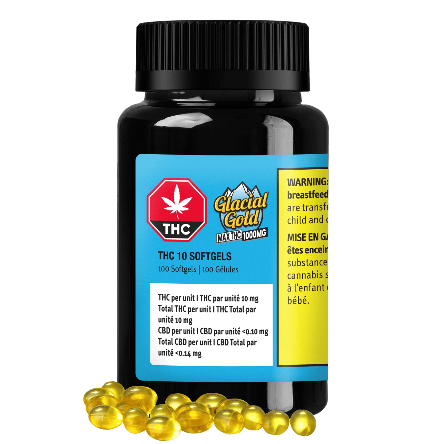 Glacial Gold THC 10 Softgels